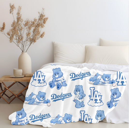 Care Bear x Dodger Plush Throw Blanket