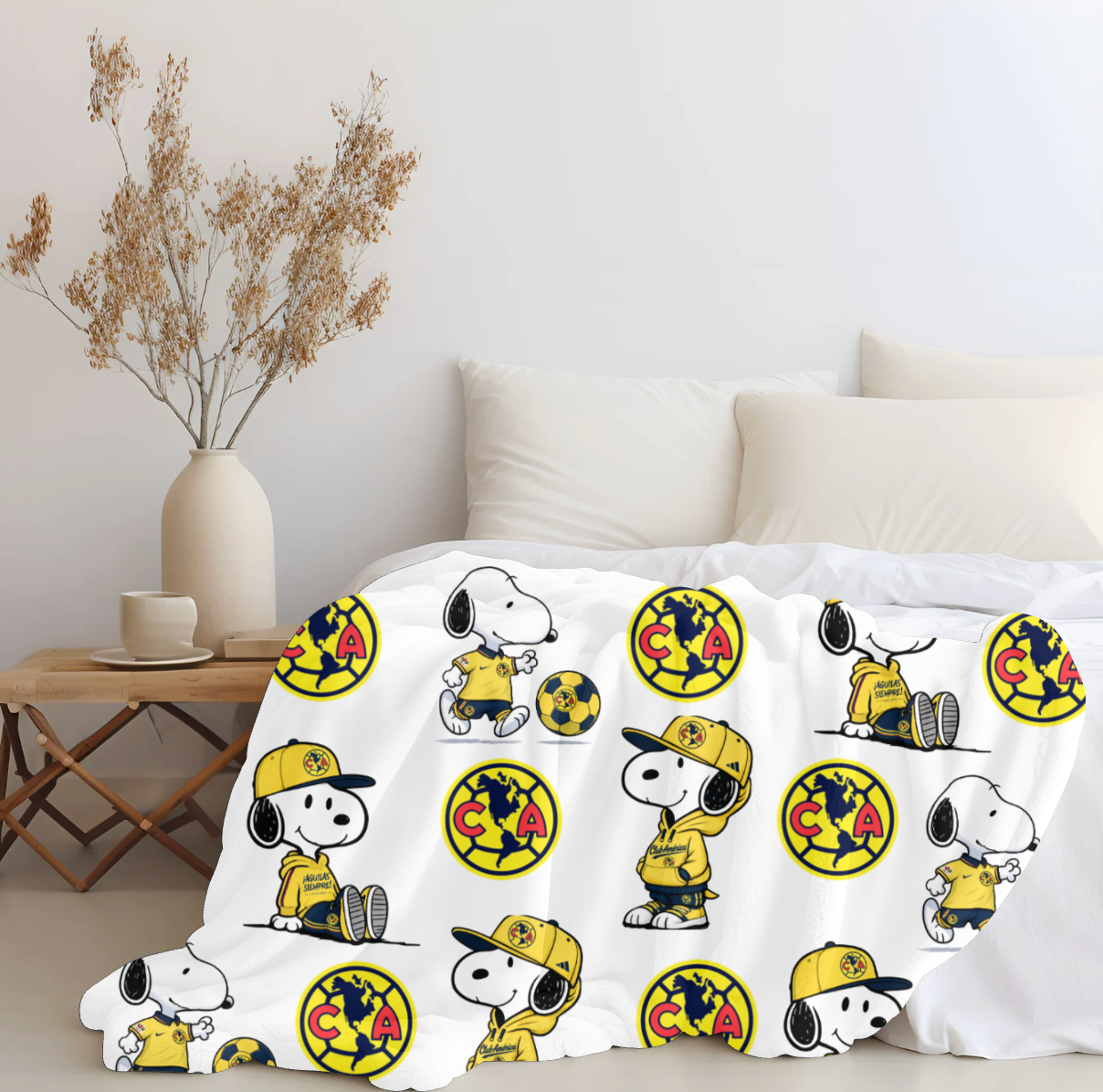 Snoopy x Club America Plush blanket