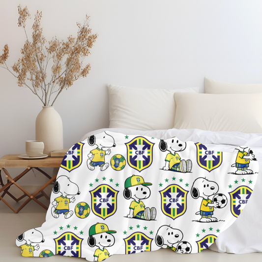Snoopy x Brazil blanket