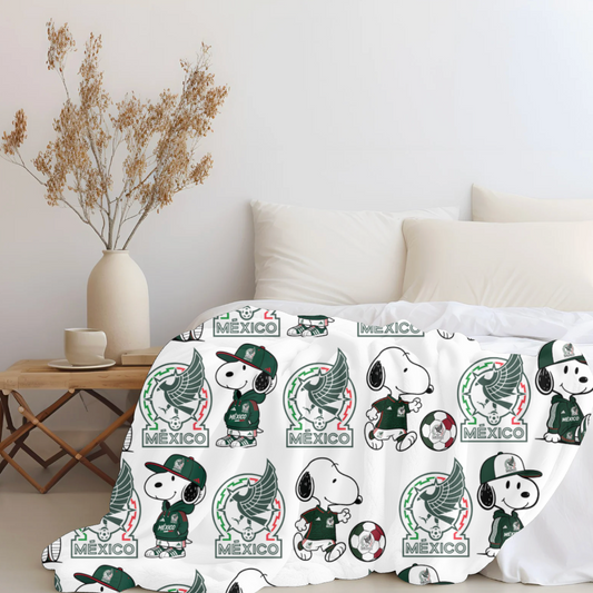 Snoopy x Mexico Plush Blanket