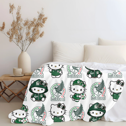 Hello Kitty x Mexico Plush Blanket