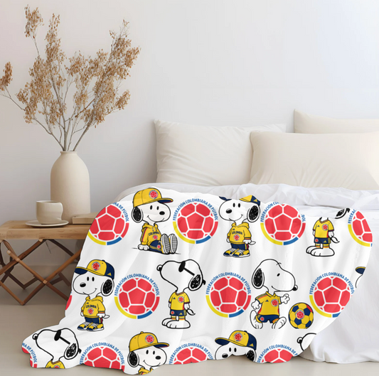Snoopy x Colombia Plush Blanket