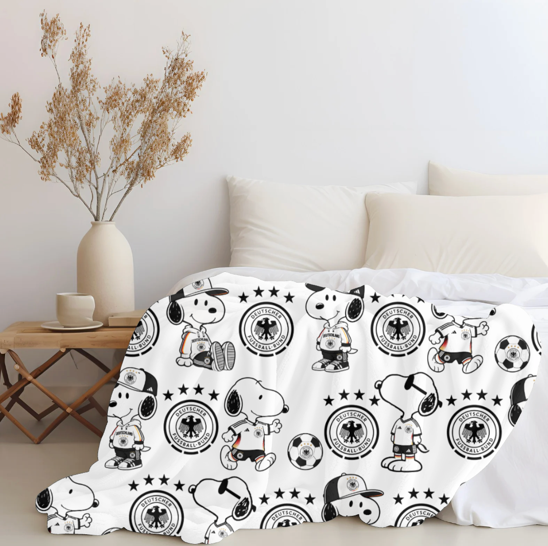 Snoopy x Germany Plush Blanket