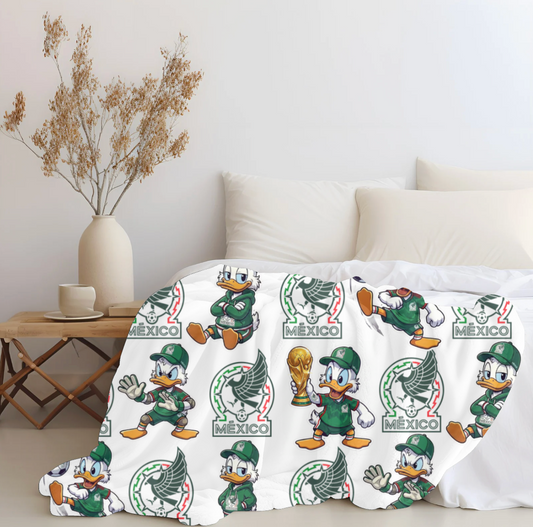 Donald Duck x Mexico Plush Blanket