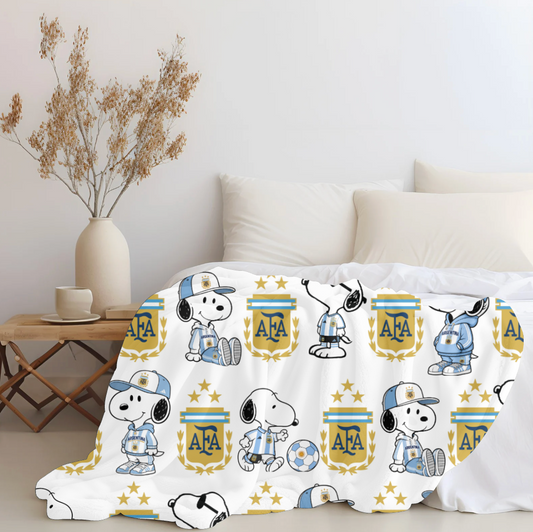 Snoopy x Argentina Plush Blanket