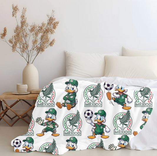 Donald Duck x Mexico Plush Blanket