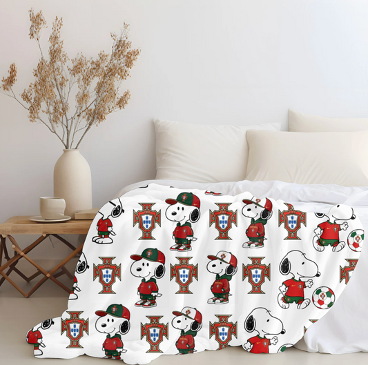 Snoopy x Portugal Plush Blanket