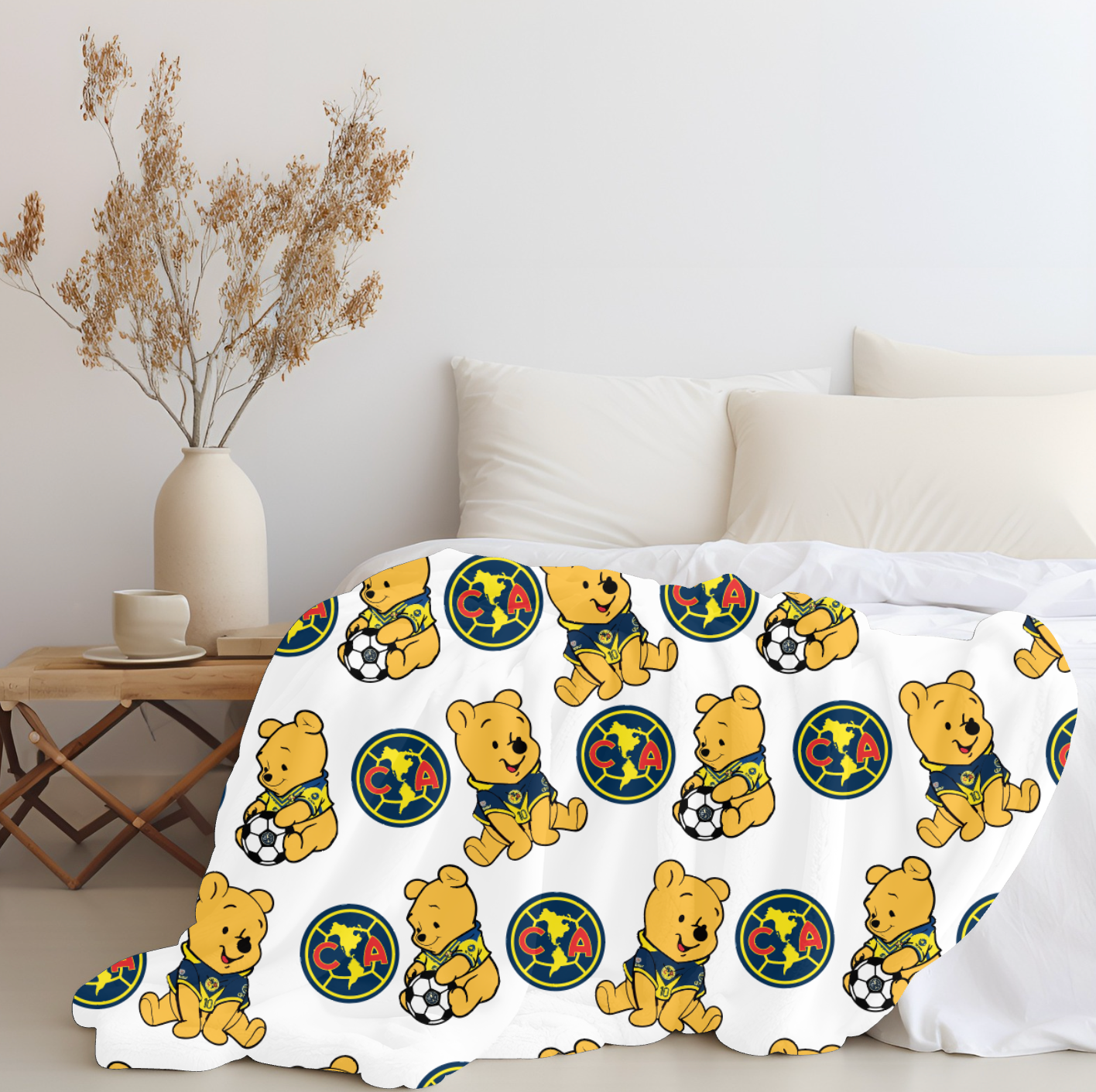 Pooh x America Plush Blanket