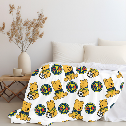 Pooh x America Plush Blanket