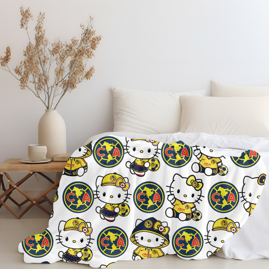 Hello America Plush Blanket