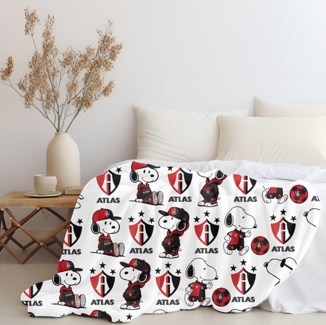 Snoopy x Atlas Plush Blanket