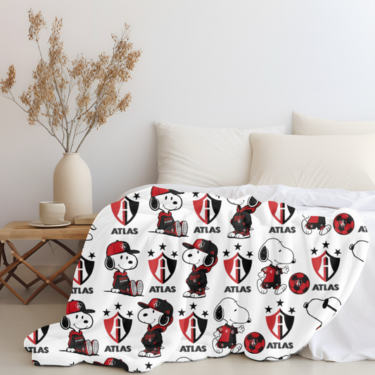 Snoopy x Atlas Plush Blanket