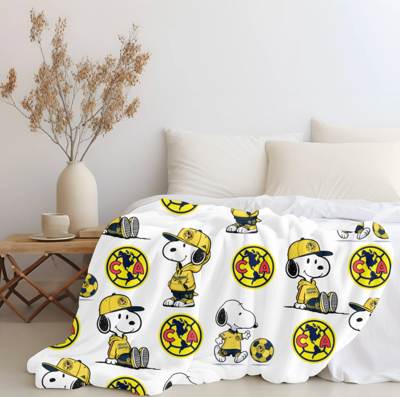Snoopy x Club America Plush Blanket