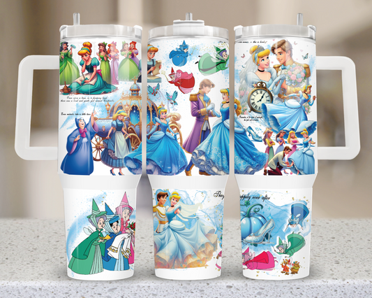 40 oz Tumbler Wrap: Cinderellas Journey | Digital Download