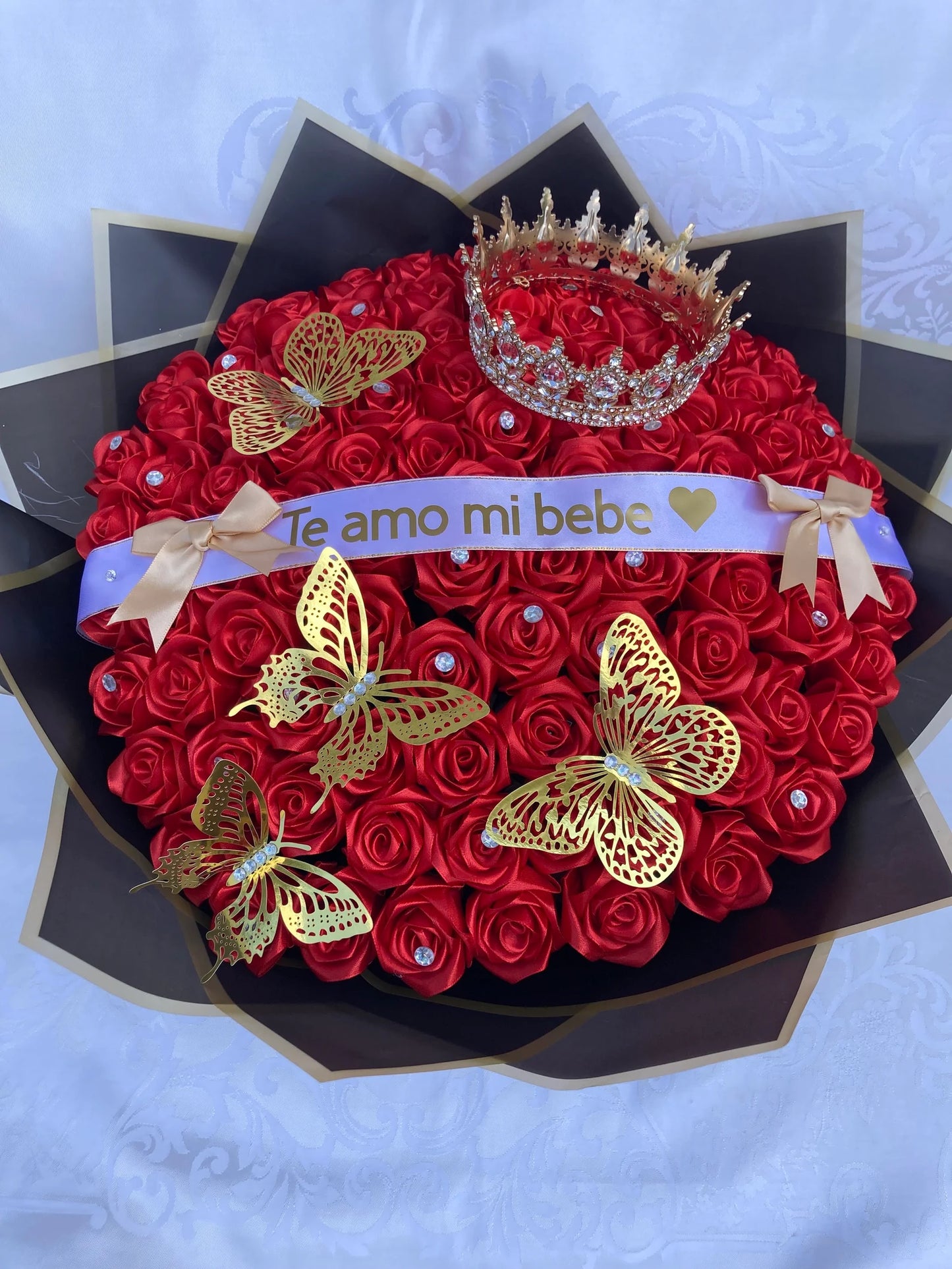 Classic Rose Eternal Rose Bouquet | Ramo Bichon Eterno
